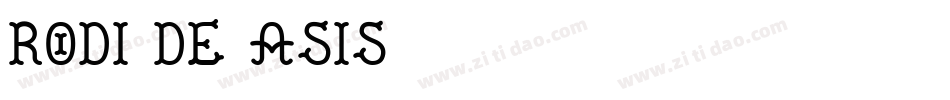 Rodi de Asis字体转换